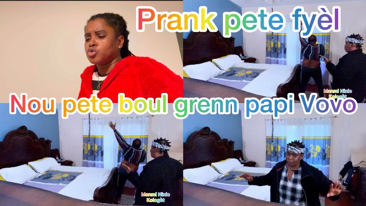 Mézanmi Ninie Kologèt krazé fwayé papi Vovo, li di poum krazé figi papi pou frékan. ( Revanj ).