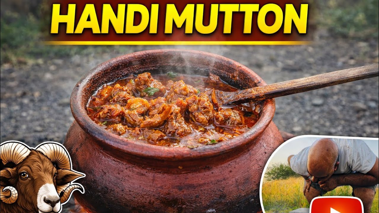 MUTTON HANDI🐐banane ka tarika|मटन हांडी कैसे बनाए ?#viral #youtube #watchnow #food 