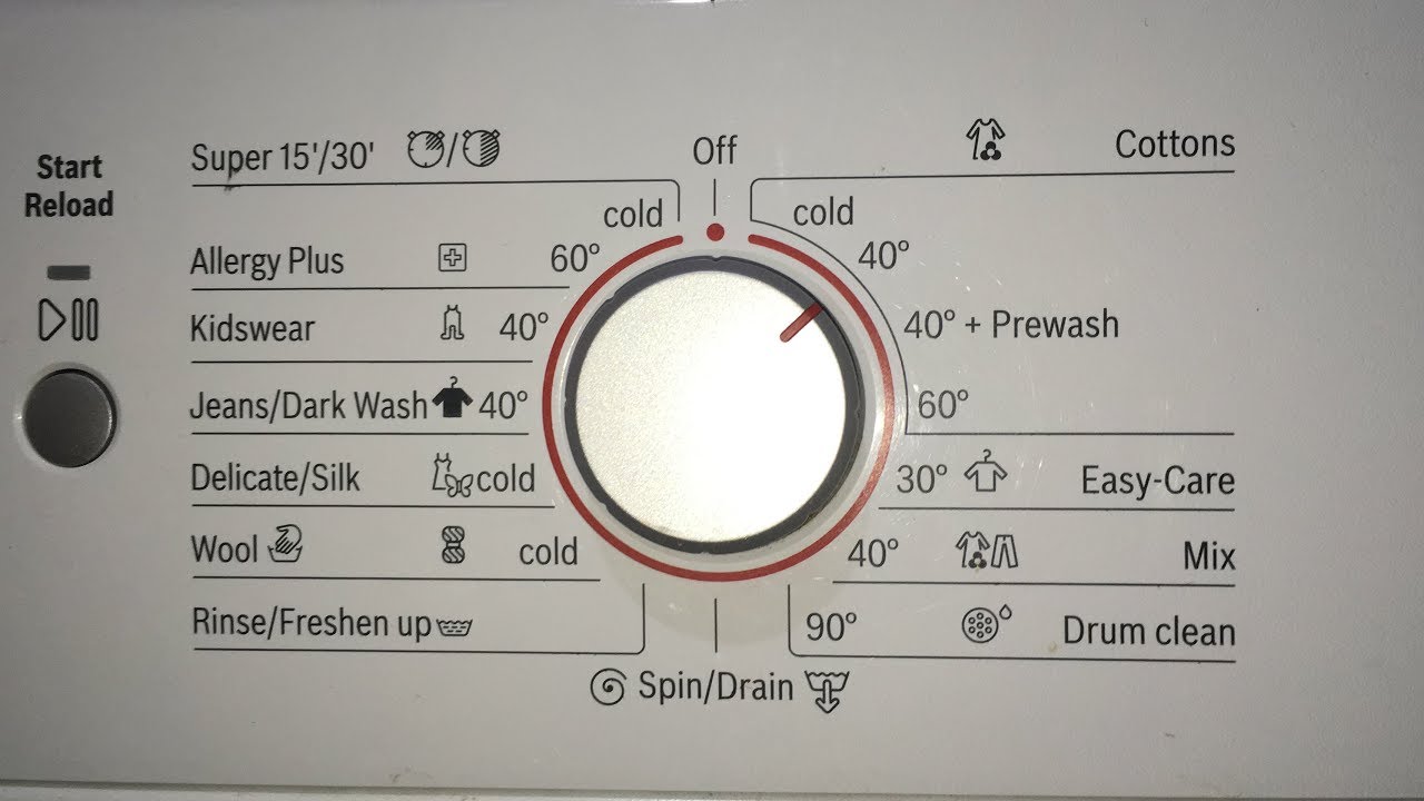 Bosch Avantixx Aquasecure WAP24160AU/02 : Cottons 40°C + Speed Perfect