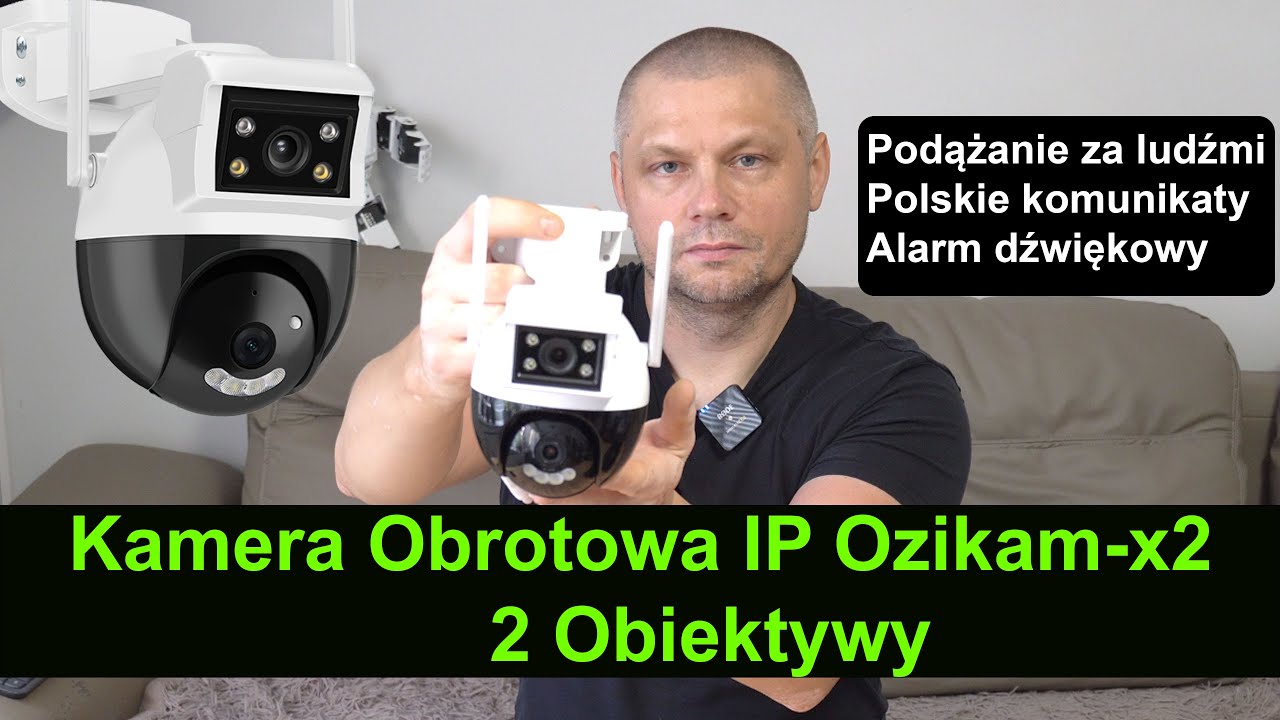 Kamera z 2 Obiektywami i funkcją śledzenia człowieka. Alarm Głosowy!