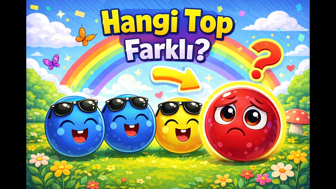 👀🎯 Hangisi Farklı? Topları Bulalım! | Zeka Oyunu 🧠✨