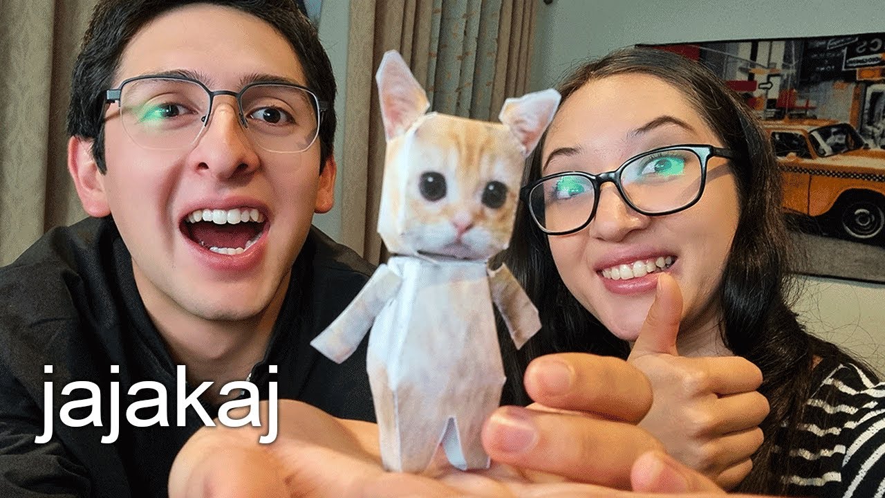 Hicimos el meme del gato en 3D