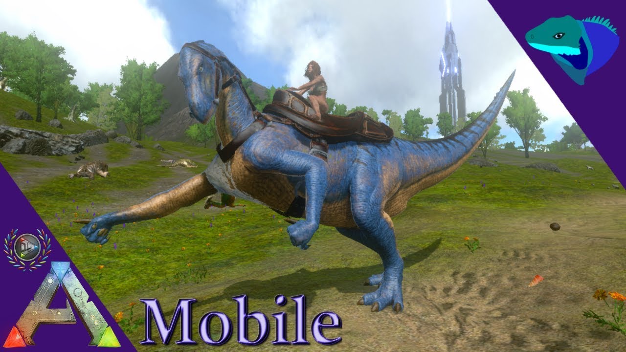 ASCENDANT IGUANODON! TAKING ON A GIGA AND A TITAN! ARK: Mobile Extras