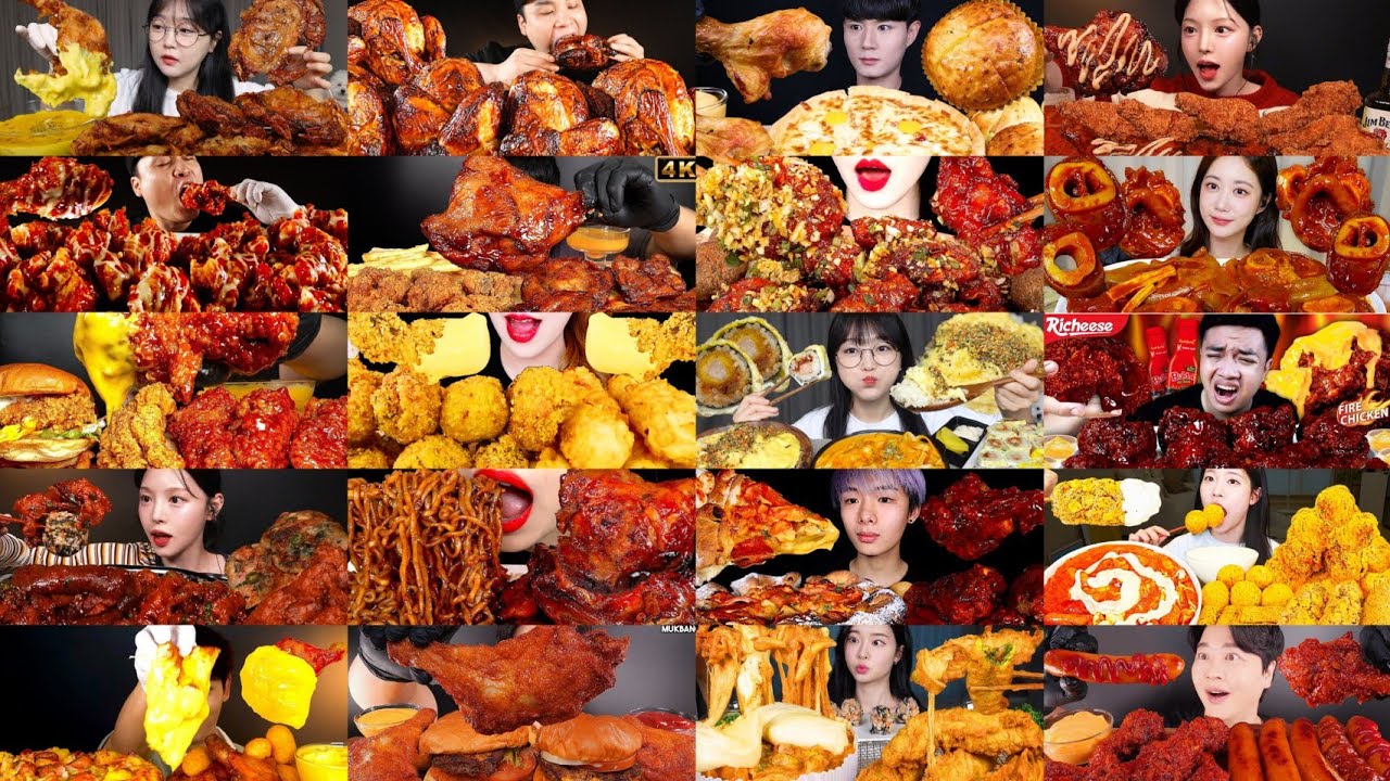 2× SPEED EATING SOUND | BEST FAST FOOD ASMR COMPILATION | ASMR MUKBANG | KOREAN FOOD | NO TALKING 