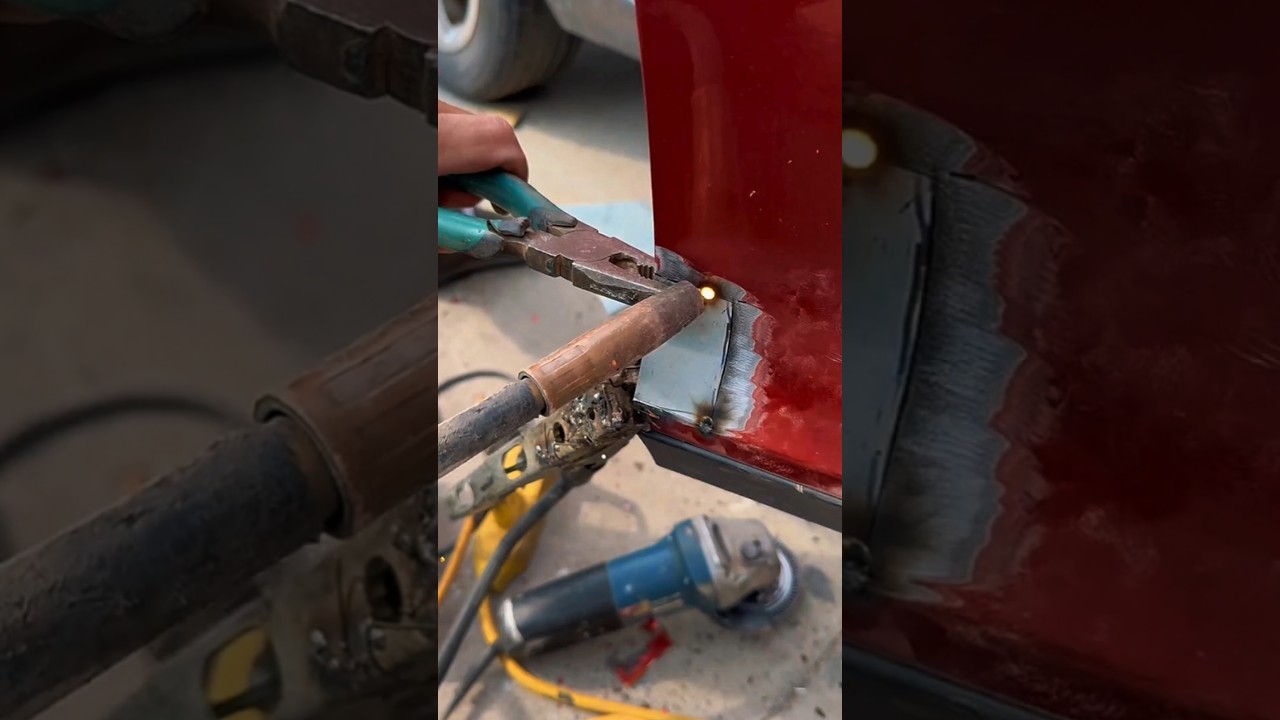 Fixing Rust Damage on Car Body Like a Pro 🔩 | Perfect Welding & Repair Tutorial #Shorts