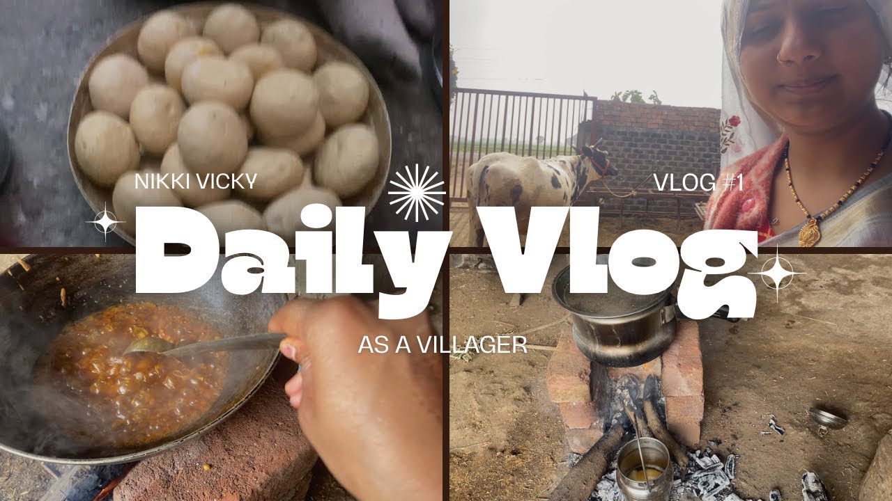 My #1Vlog Humne Banai Chulhe Par Roti 