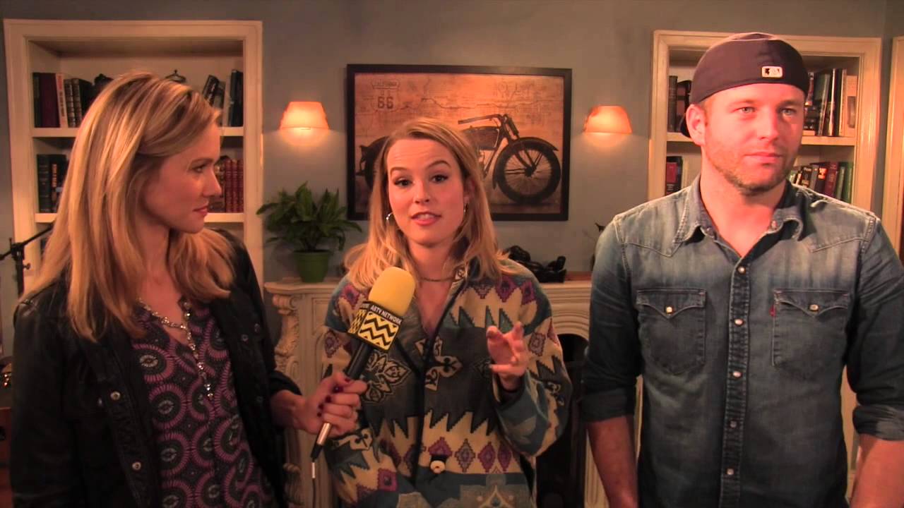 Bridgit Mendler & Brent Morin on the set of NBC's Undateable