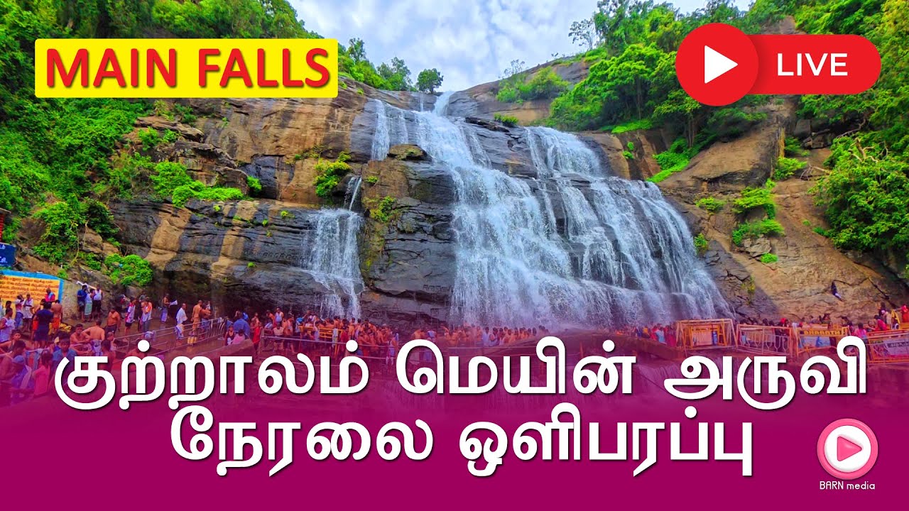 🔥Live🔥 Main Falls | 07.03.2026 | குற்றாலம் மெயின் அருவி நேரலை ஒளிபரப்பு | Kutralam Season Today