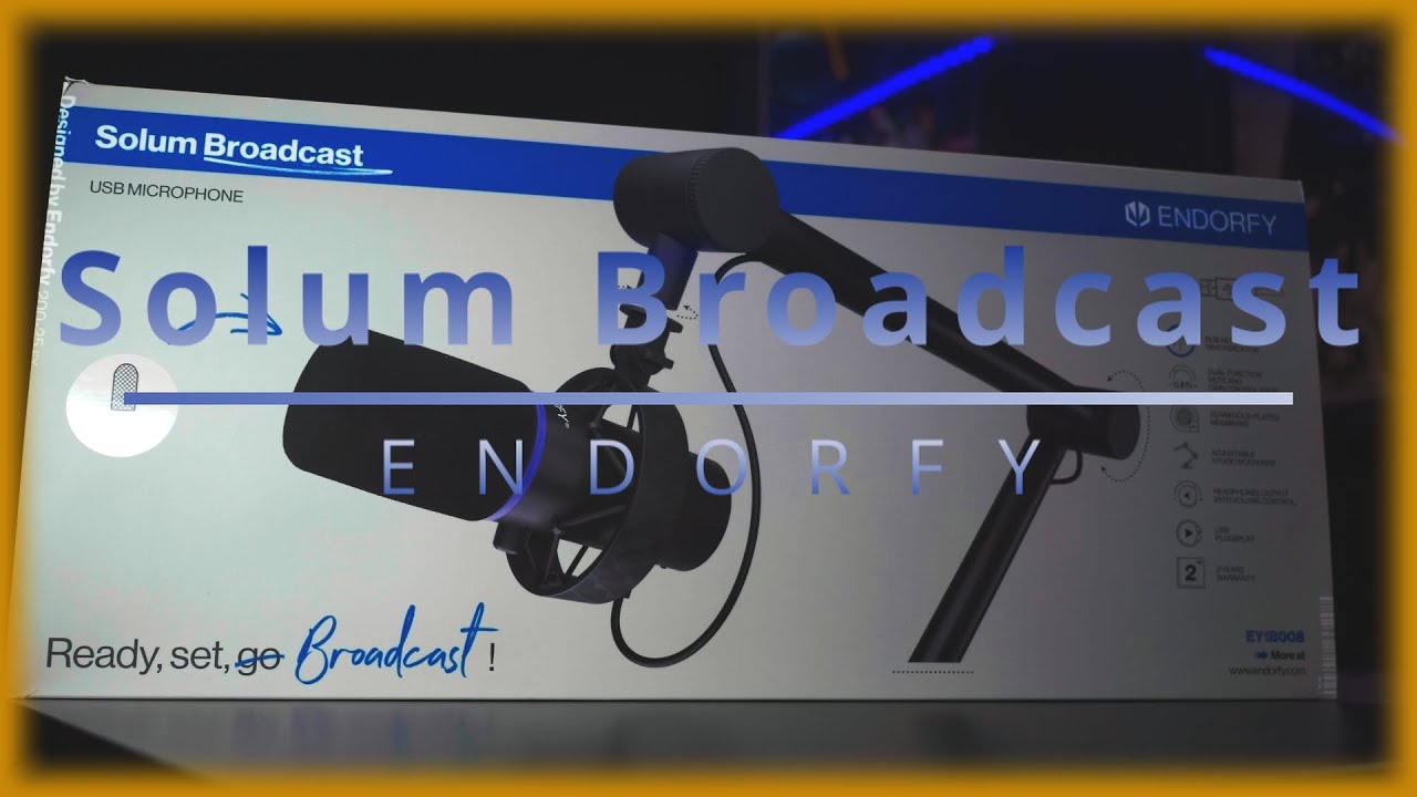 Endorfy Solum Broadcast  - 130€ Mikrofon mit viel Ausstattung für Streamer und Podcaster!