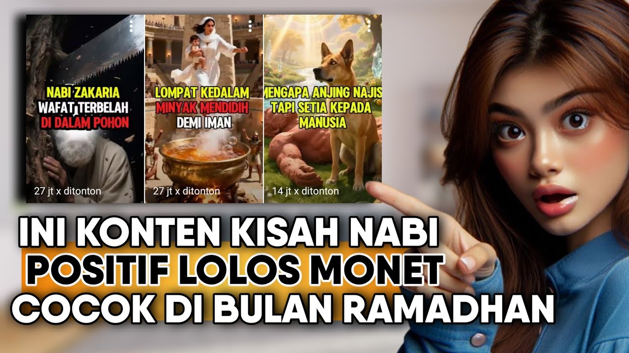 FULL AI TAPI MONET‼️Cara Bikin Kisah Nabi Untuk Shorts Paling Gampang Bagi Pemula