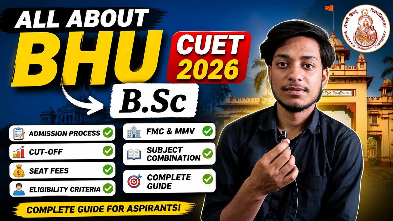ALL ABOUT BSC IN BHU | Admission process Cut-off Seats FMC MMV Campus  #cuet2026 #bhu# bsc 