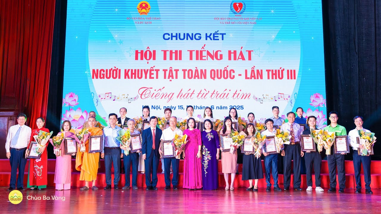Chùa Ba Vàng đồng hành cùng những trái tim nghị lực trong đêm chung kết “Tiếng hát từ trái tim”