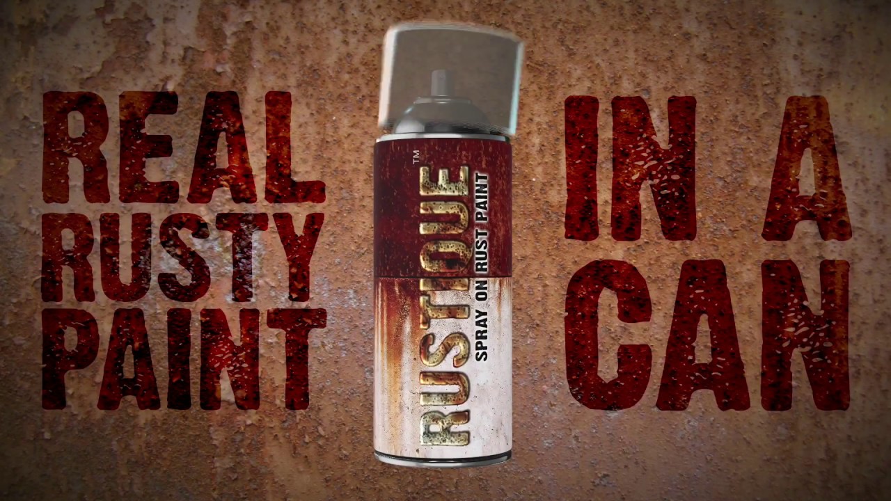 Rusty Paint demo our spary on rust paint, easy to use spray can.