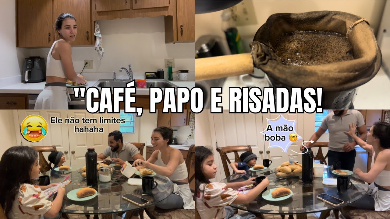 CAFÉ & CONVERSA: Minha Rotina Real de Esposa e Mãe nos EUA! ☕🇺🇸