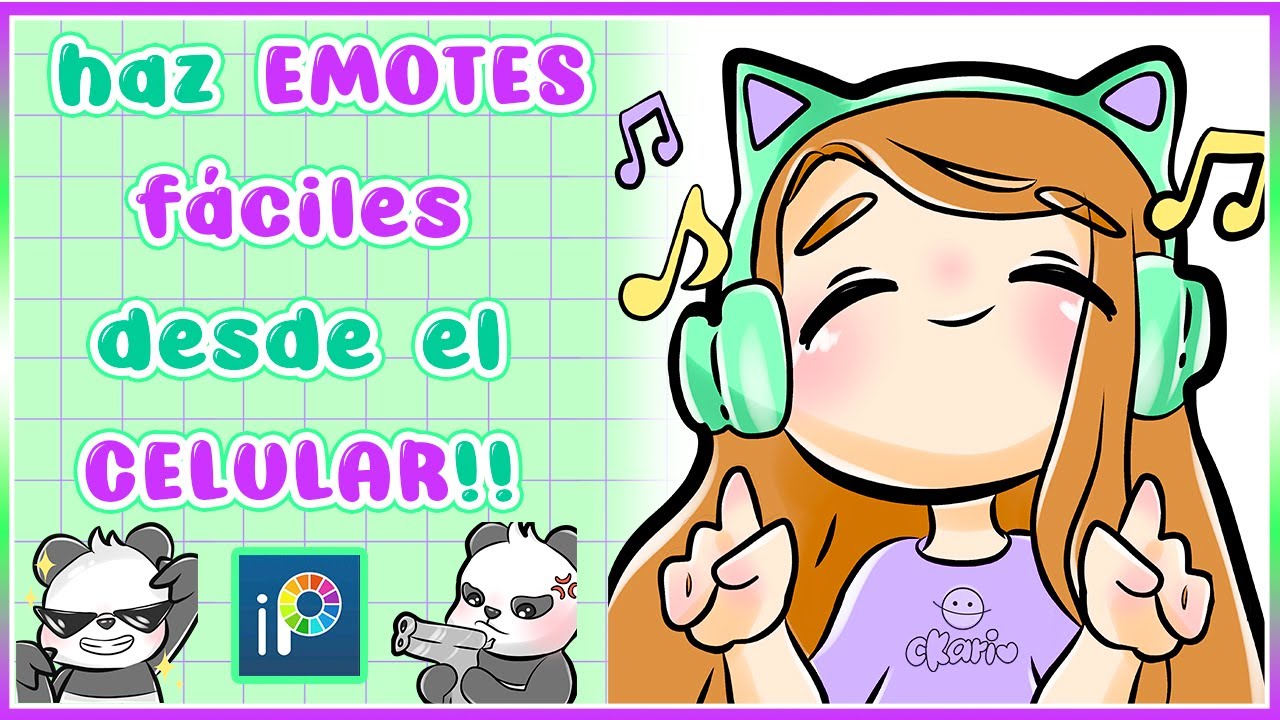 Cómo dibujar EMOTES EN EL CELULAR sin tableta, sin pc? IBIS PAINT X