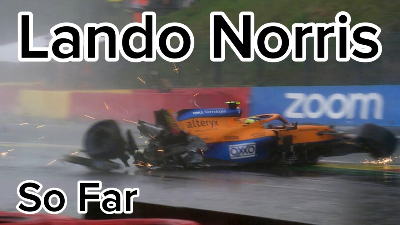 Lando Norris All F1 Spins & Crashes So Far