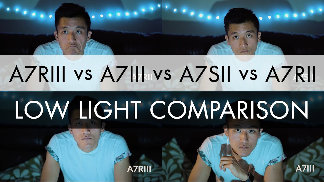 Sony A7RIII vs A7III vs A7SII vs A7RII - THE ULTIMATE LOW LIGHT TEST / SHOOTOUT