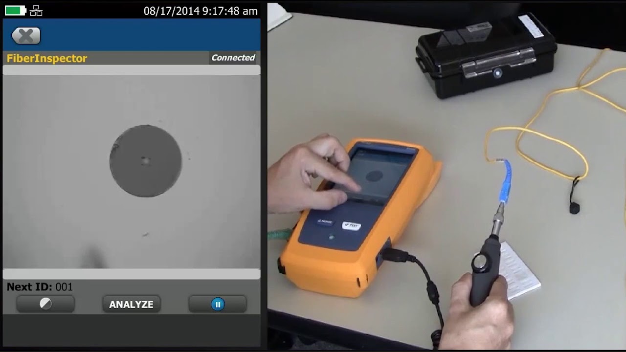 Automated Fiber Inspection Versiv™ platform: By Fluke Networks