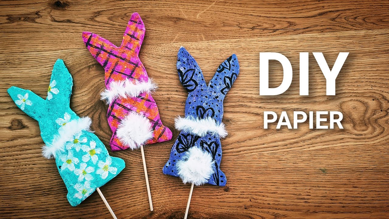 Zrób te wielkanocne króliki w 10 minut! 🐰✨ #Wielkanoc #DIY