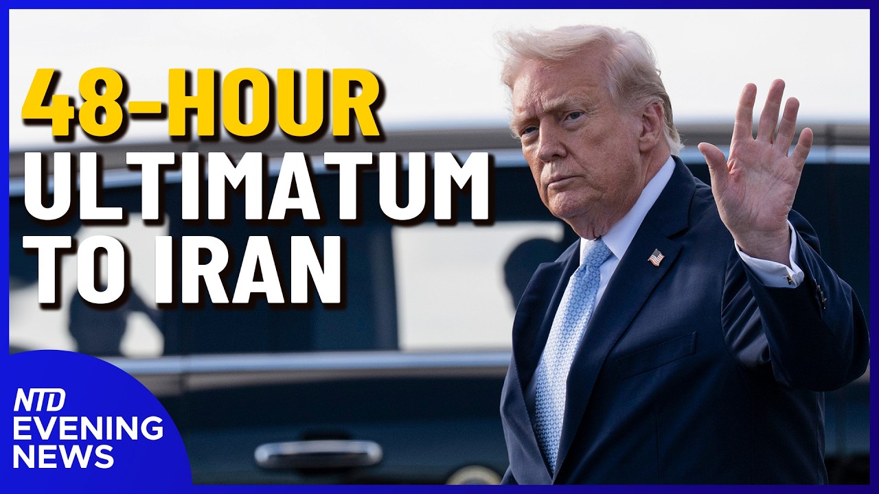 Trump Issues Ultimatum to Iran; ICE to Deploy to Airports on Monday | NTD Evening News (March 22)
