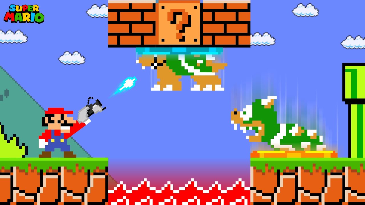 If Mario Using PORTALS GUN To Prank Everything in Super Mario Bros.