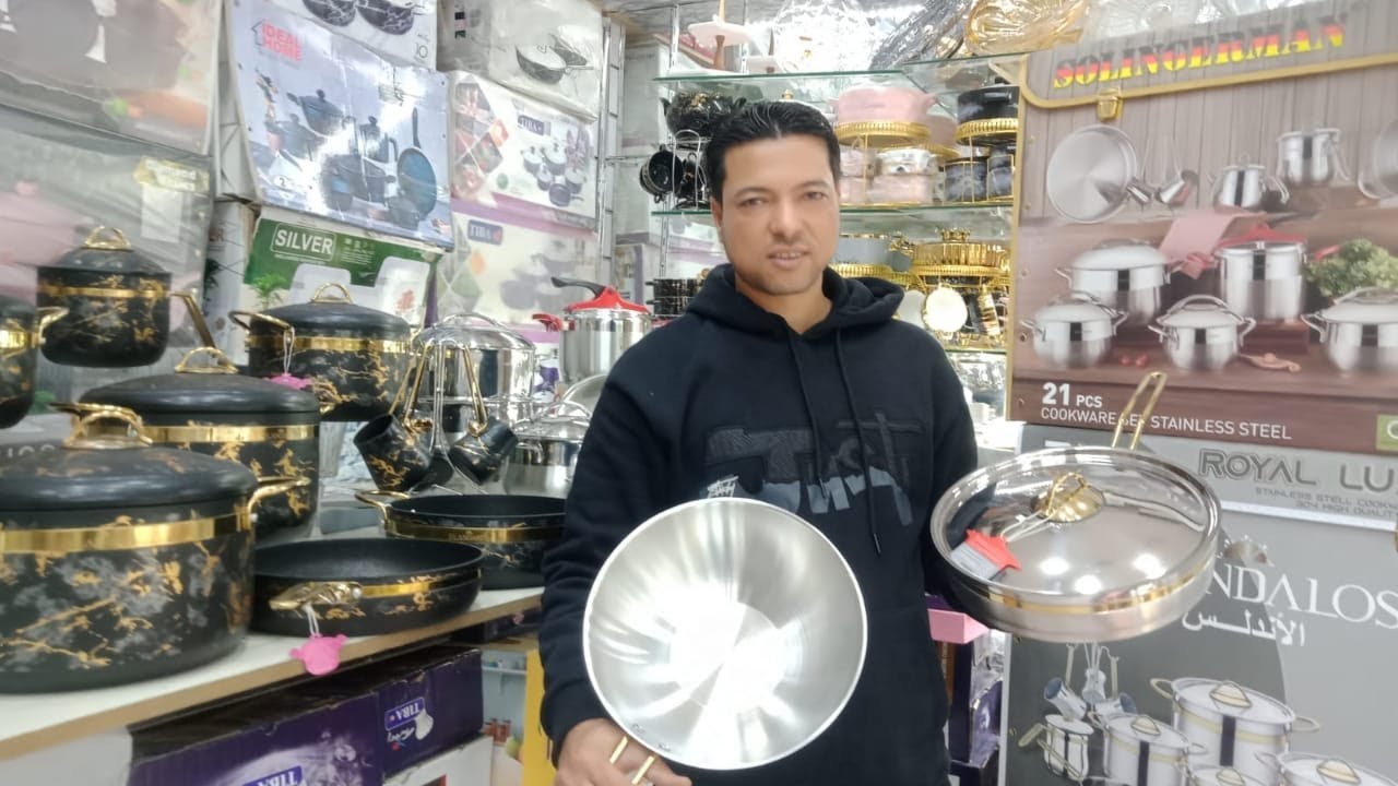 مكان مستخبي محدش هيقولك علية غيري  😱 اطقم حلل برندات  بسعر الجملة في  سوق الجملة💥💯💯