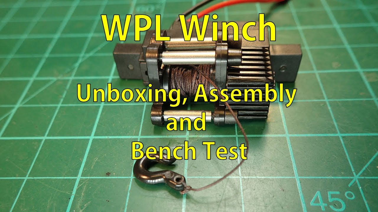 WPL Winch - Unboxing, Assembly and Bench Test