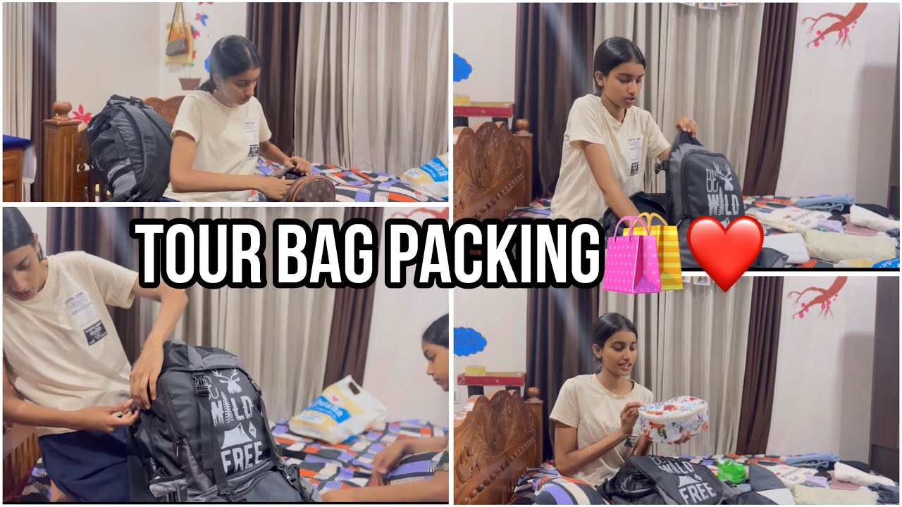 Tour Bag Packing 🛍️🧿❤️#packing
