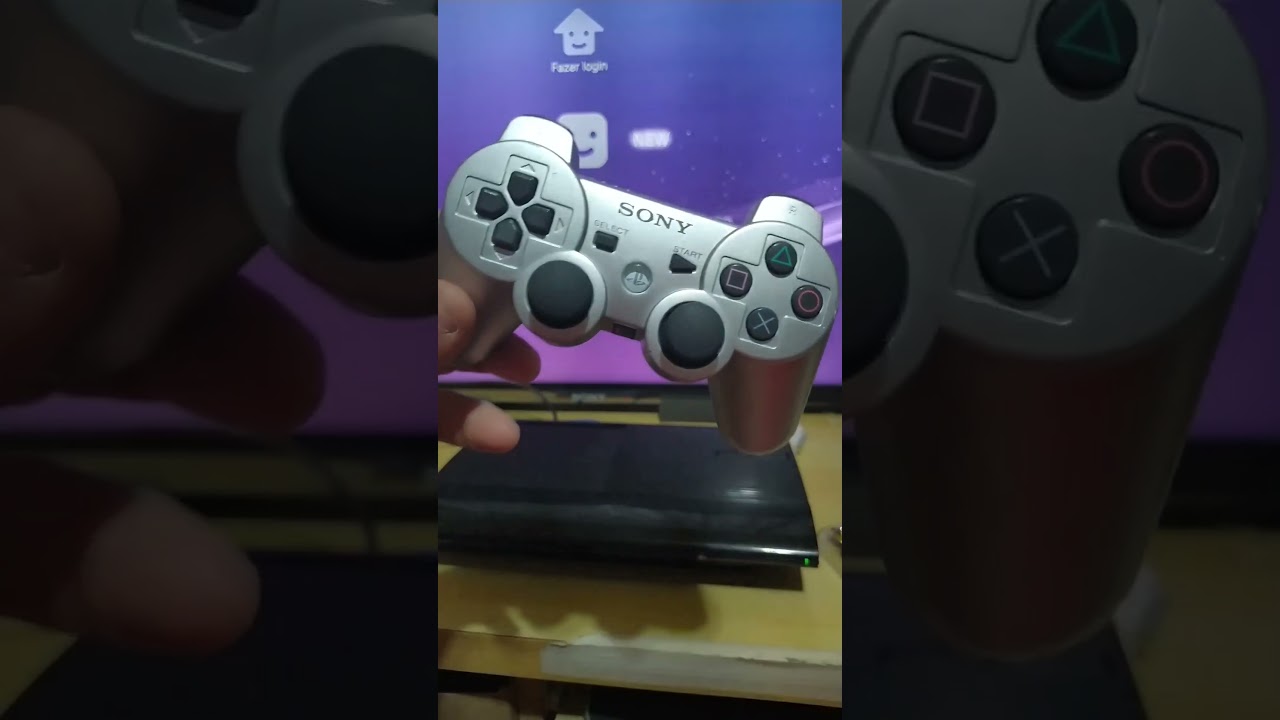 controle Sixaxis prata ps3