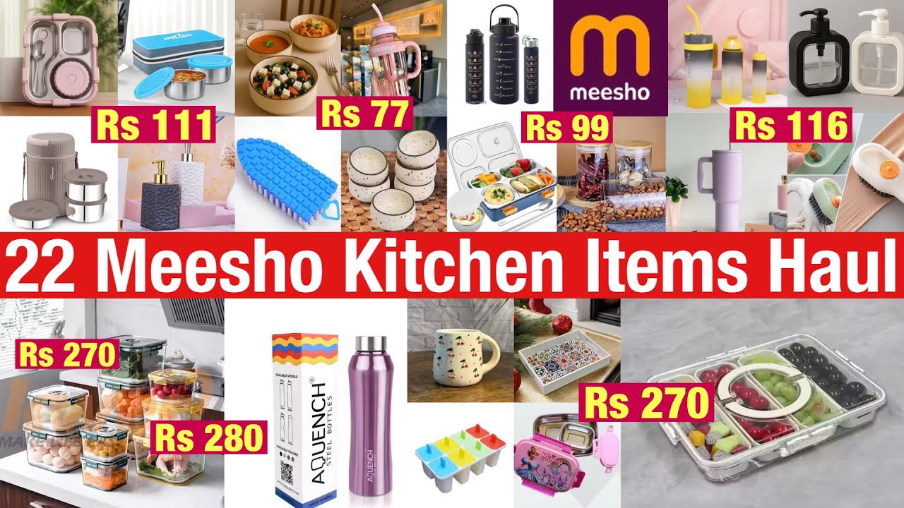 22 Meesho Kitchen items Haul Part-14 | Starting At Rs 77/-💗| Meesho Kitchen Finds | Meesho Haul