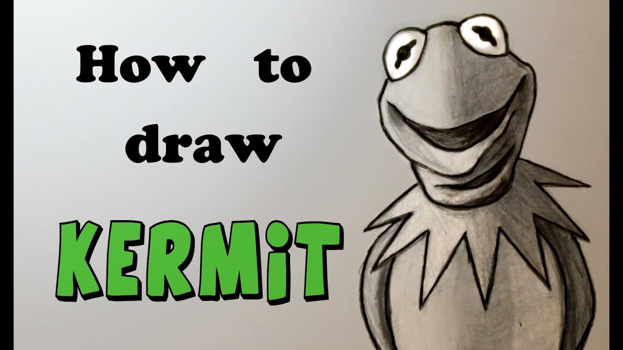Ep. 144 How to draw Kermit the Frog ( Lesson on Value / Shading )