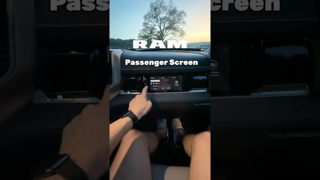 RAM&rsquo;s New Passenger Screen! 2025 1500 Tungsten