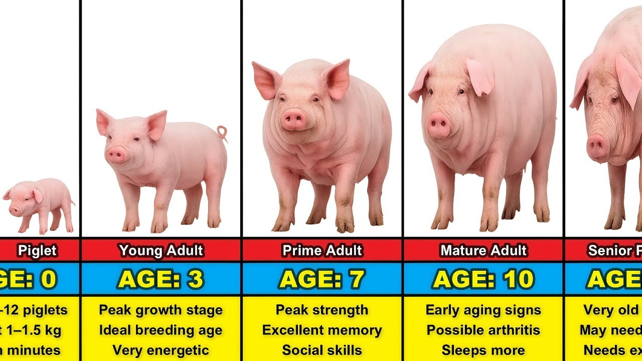 Pig Transformation From 0 to 15 Years Old