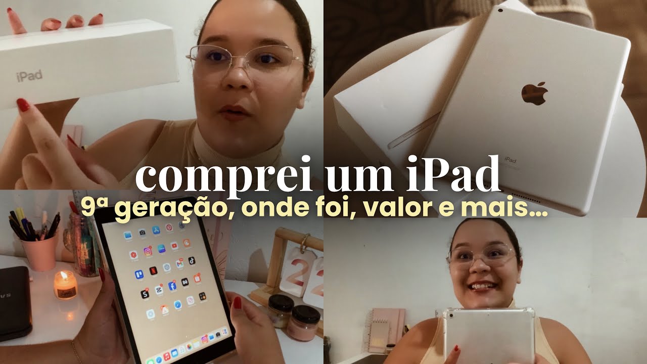 COMPREI UM IPAD 9 | meus aplicativos, valores, cor, primeiras impressões...