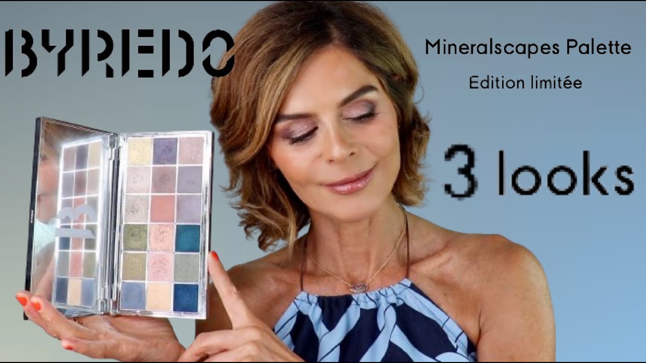 BYREDO MINERALSCAPES PALETTE / REVUE / SWACHES + 3 LOOKS