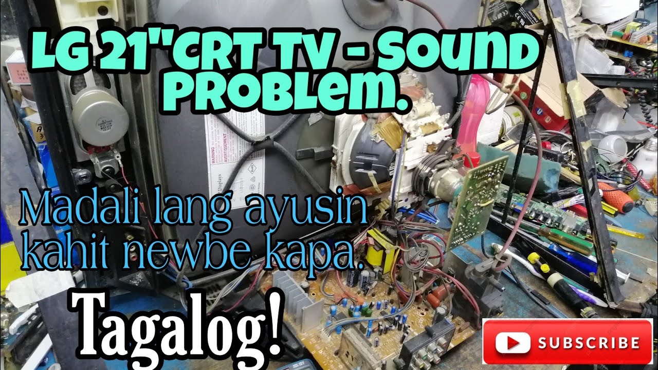LG 21 CRT Tv =21SA1RG sounds problem.