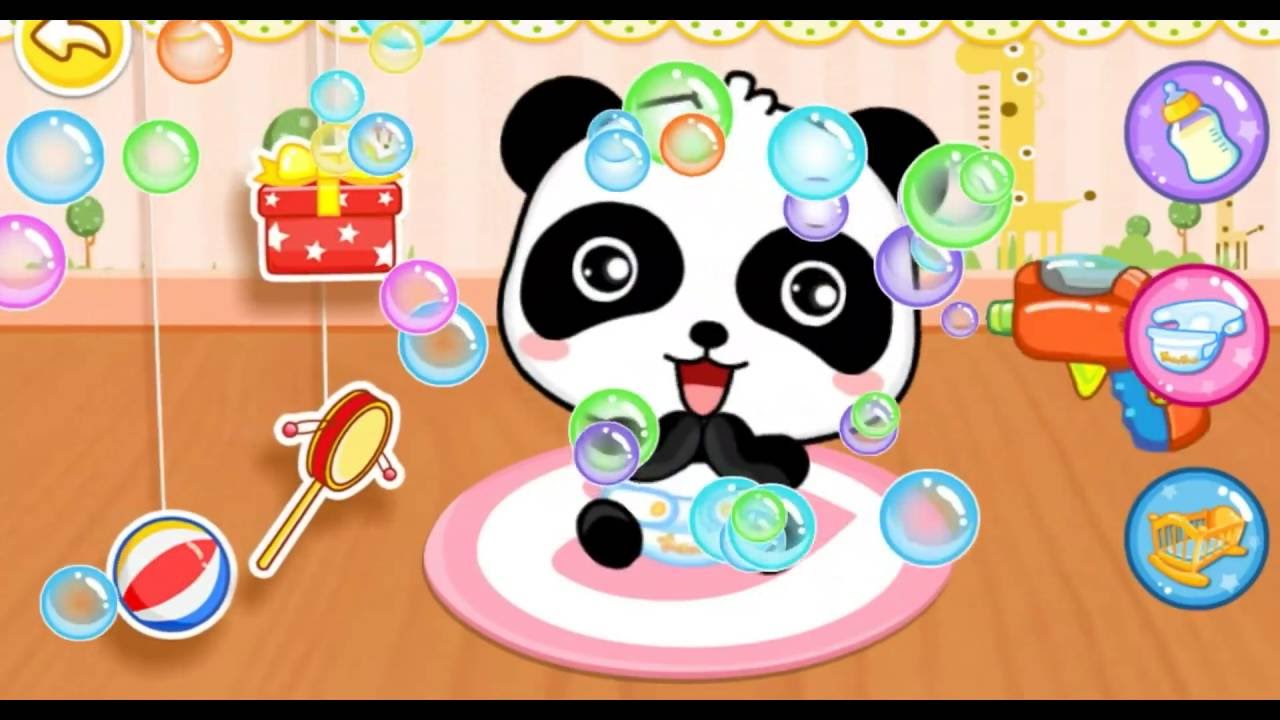 Уход за малышом Панда Кики Мультфильм и игра для самых маленьких #Мультики #kiki