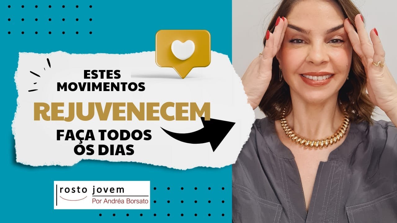 Estes movimentos REJUVENESCEM seu Rosto | RESULTADO INCRÍVEL
