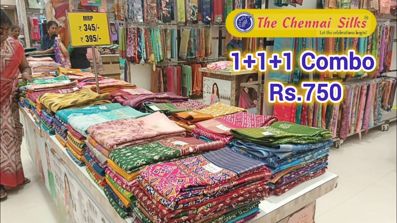 195 முதல் the Chennai silks variety of collection / combo 1+1+1 Rs.550 முதல்