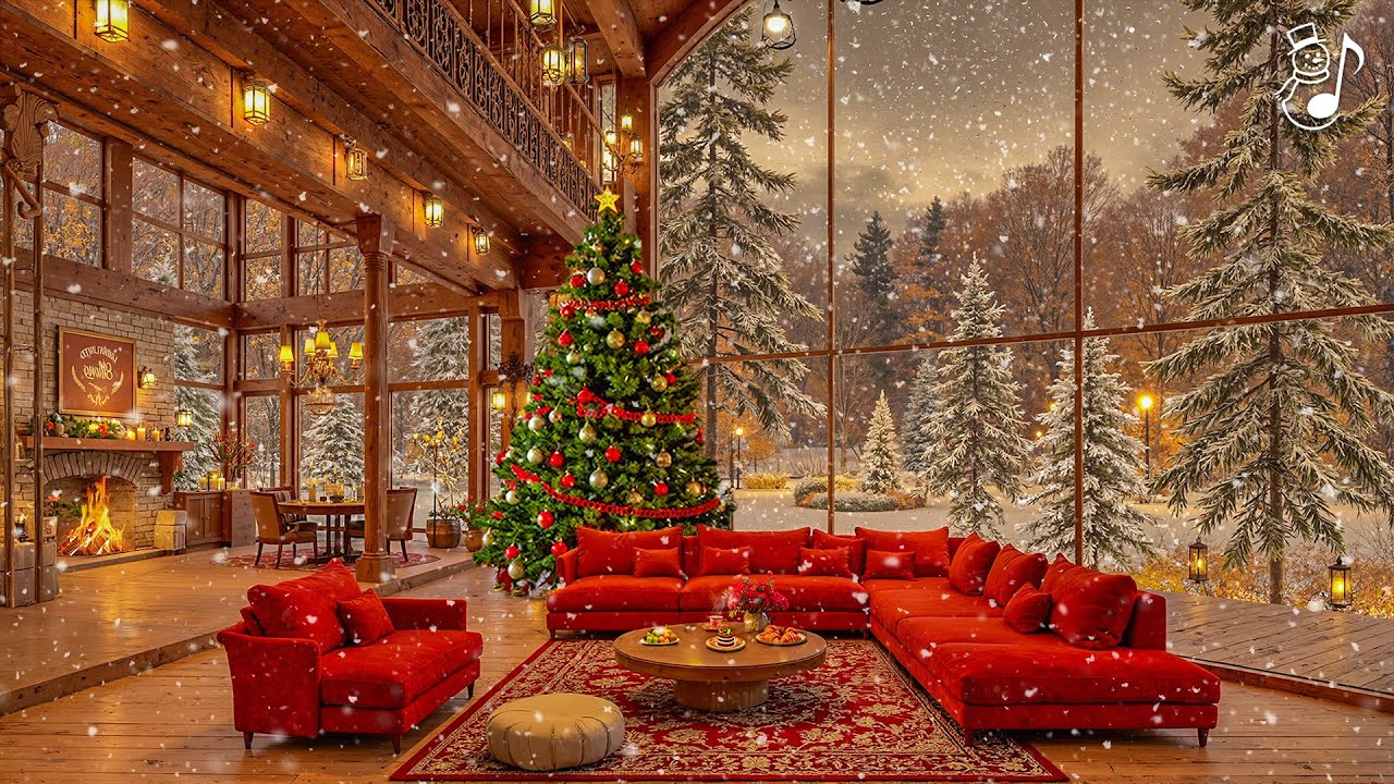Relaxing Christmas Music with Fireplace Ambience🎄Merry Christmas 2026🎅 Top Christmas Songs Playlist