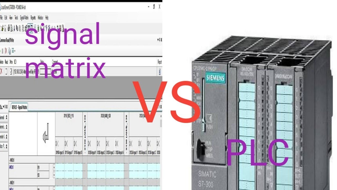 ABB || REF615 COURSE || SIGNAL MATRIX VS PLC