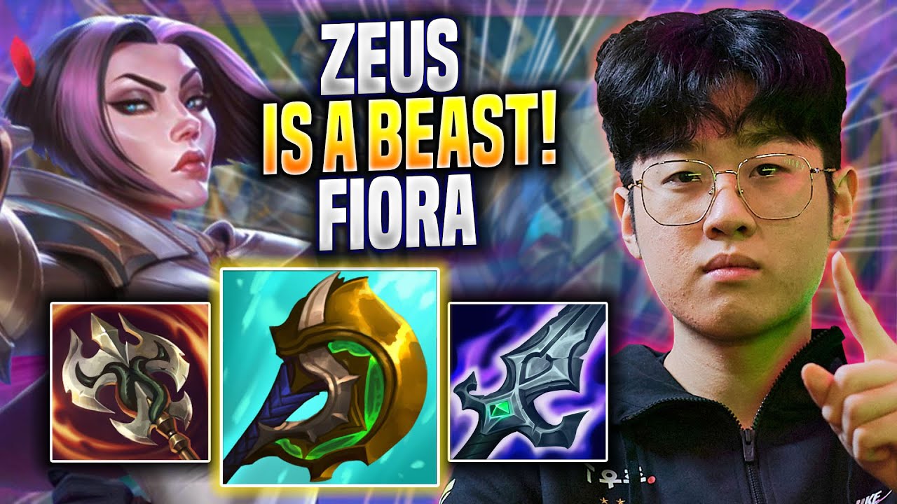 ZEUS IS A BEAST WITH FIORA! - T1 Zeus Plays Fiora TOP vs Vayne! | Preseason 2023
