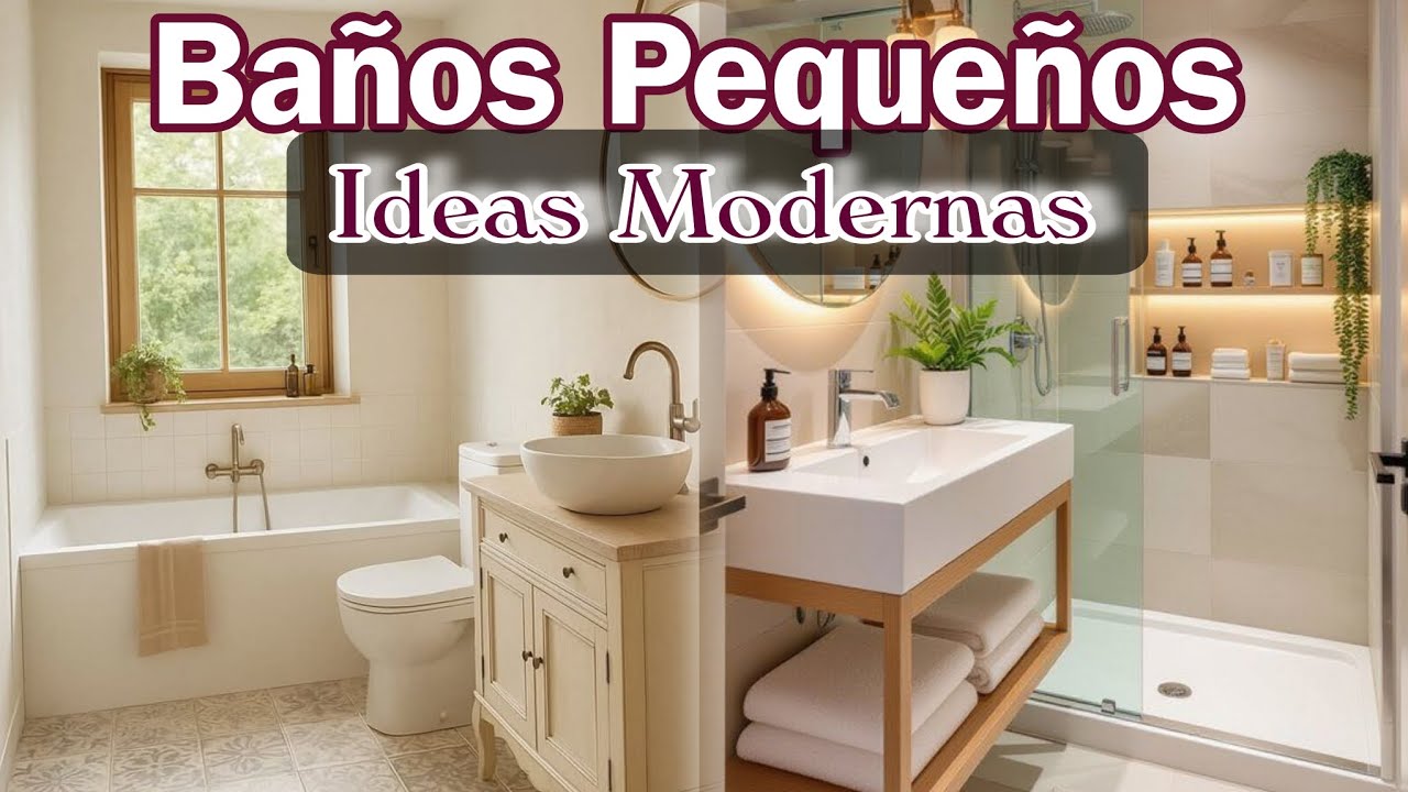DECORACIÓN MODERNA 2026: Ideas Para BAÑOS PEQUEÑOS Elegantes y Modernas ✨️