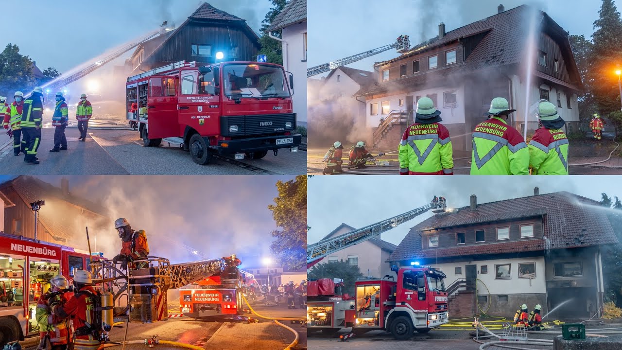 ++ WOHNHAUS KOMPLETT IN VOLLBRAND ++ FEUERWEHR im GROSSEINSATZ | HALBE MILLION EURO SCHADEN