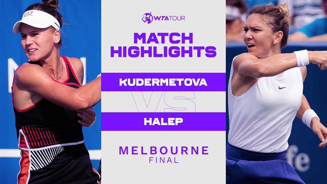 Veronika Kudermetova vs. Simona Halep | 2022 Melbourne Final | WTA Match Highlights