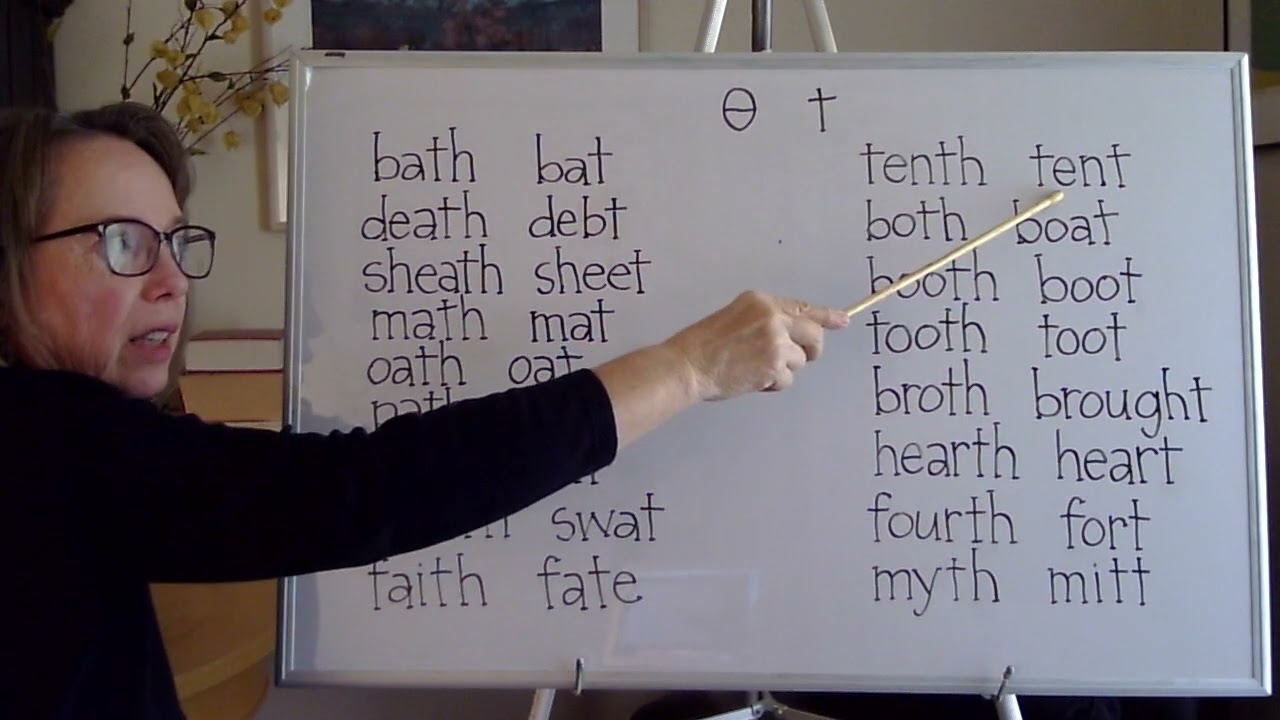 voiceless th and t (final) MINIMAL PAIRS