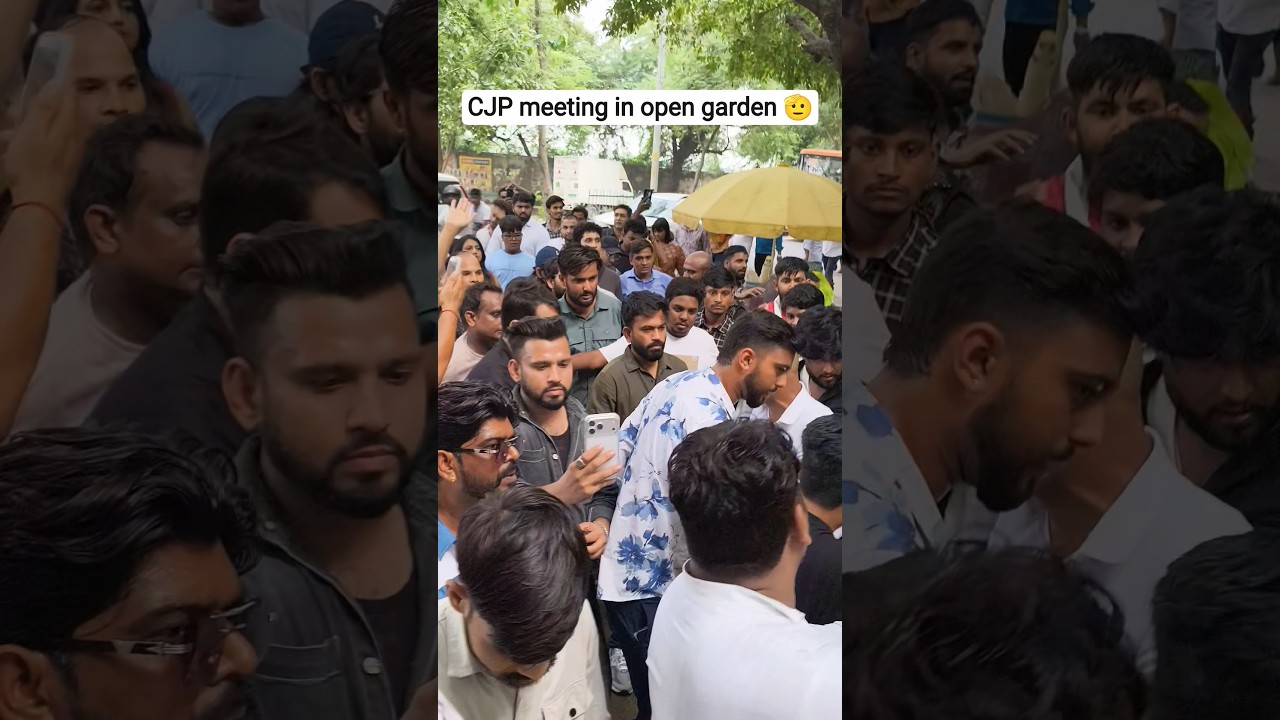 CJP meeting in open garden #news#viral #cjp #delhi #cockroachnews20