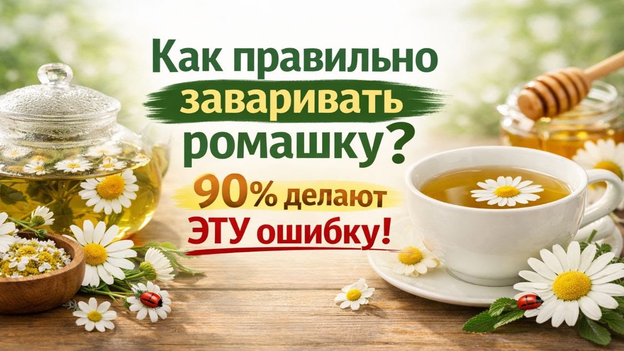 Как правильно заваривать ромашку — главная ошибка, которую делают почти все