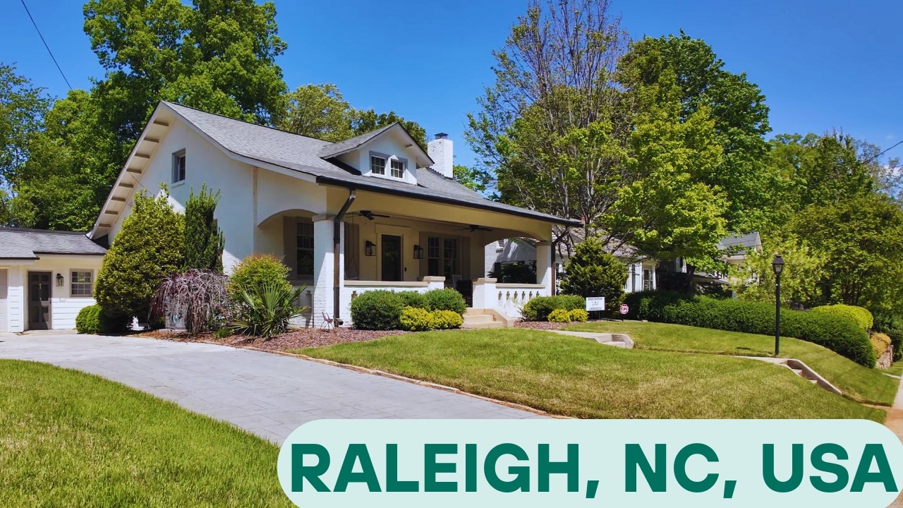4K Walk in LUSH Neighborhood | Raleigh North Carolina USA | Relaxing Sounds #walking #neighborhood