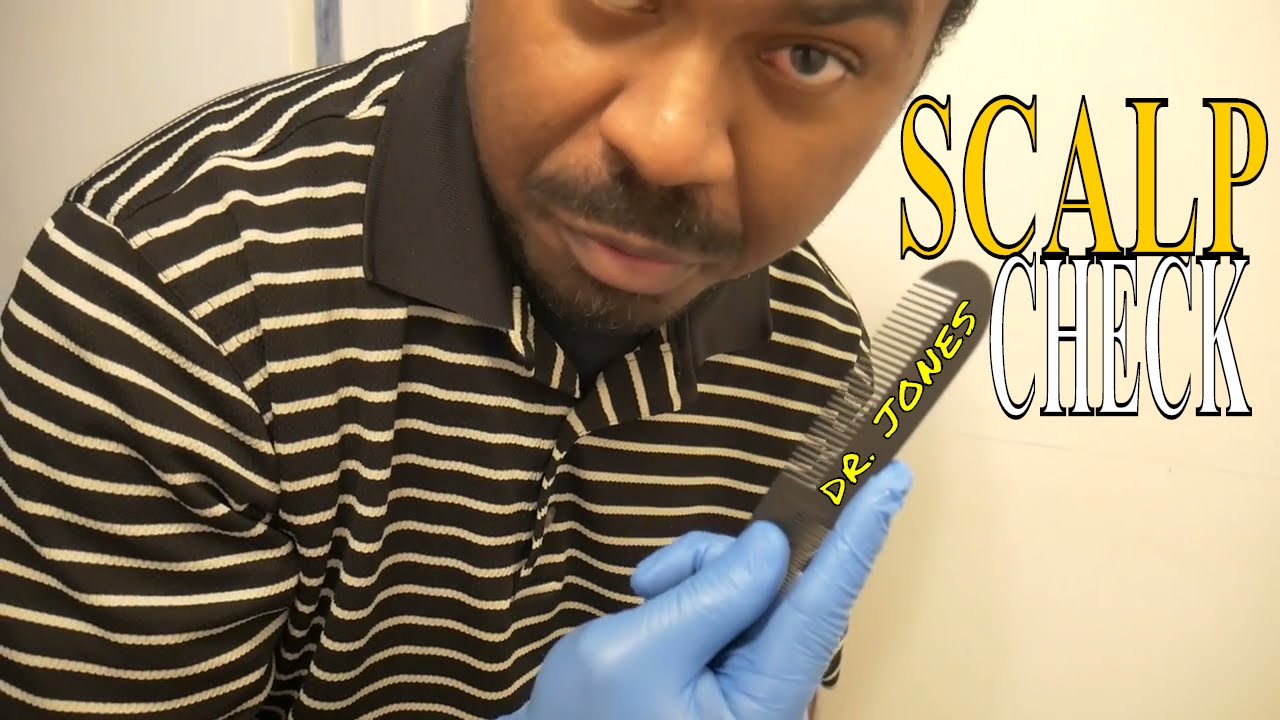 ASMR Scalp Check Roleplay с участием DR JONES (удаление перхоти и вшей) с расчесыванием кожи голо...